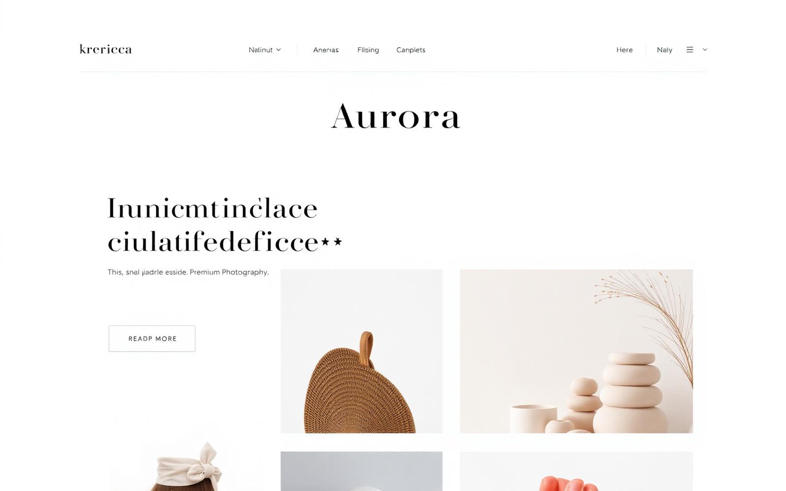 Aurora — e-commerce concept